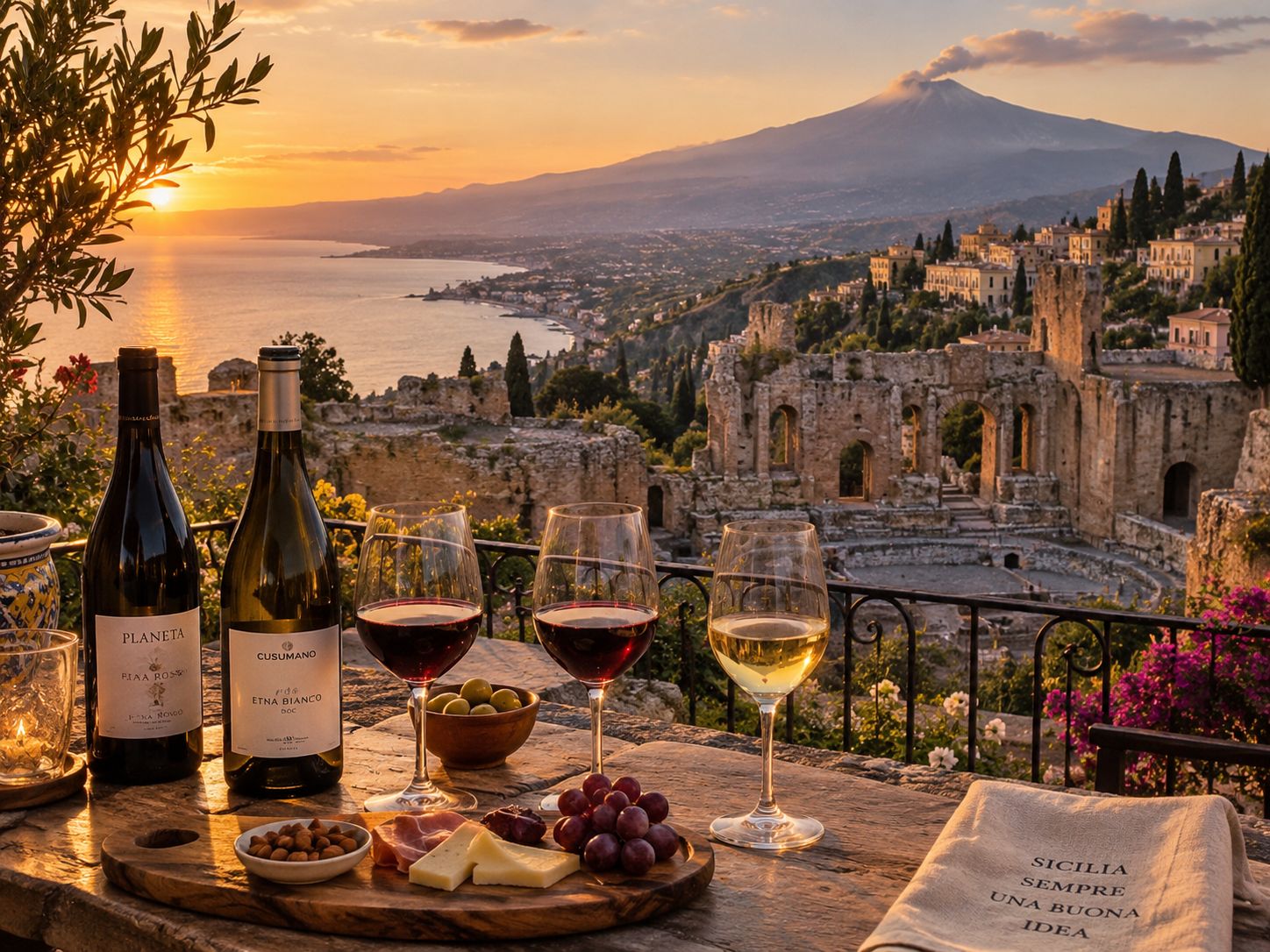 Taormina & Etna Wine Tasting private tour